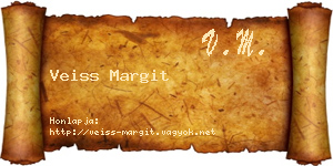 Veiss Margit névjegykártya